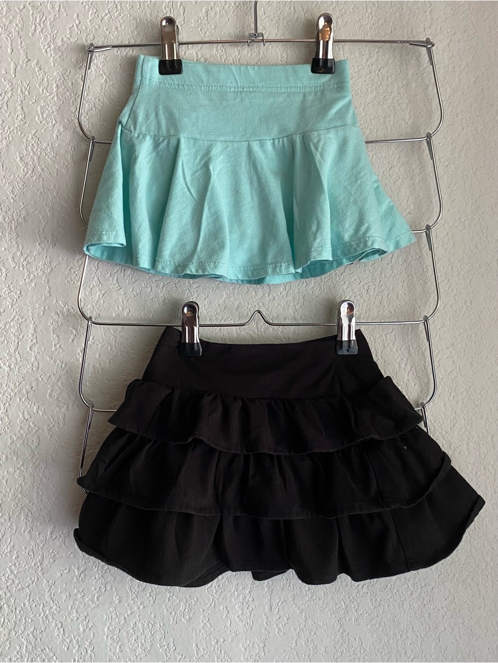 Garanimals Girls Ruffle Skort Duo - Black and Light Blue